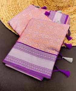 Nouvelle tenue de saree brodée tendance avec chemisier lourd à séquence de cordon unique sur tissu en filet d'organza pour les mariages - Product Image 6