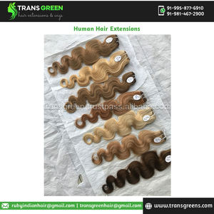 Prix direct d'usine Emballage personnalisé Extensions de cheveux de vague de corps colorés de cheveux humains bruts vierges pour le temple indien en gros Remy - Product Image 3