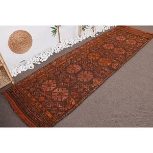 พรมตุรกีสีน้ำตาลส้มคลาสสิกสำหรับวัยรุ่น2.9 x 10.1ft ผ้าขนแกะสี่เหลี่ยมพรมสำหรับห้องนั่งเล่นพรมลาเท็กซ์สำหรับห้อง - Product Image 3