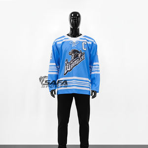 Conjuntos de Camisetas de Hockey sobre Hielo para Hombre, Sublimación Personalizada OEM, Ropa Deportiva Premium de Alta Calidad, 100% Poliéster, Secado Rápido, Transpirable, para Adultos - Product Image 1