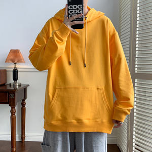 Couleur unie printemps et automne sweats à capuche amples pour hommes veste à la mode avec option de personnalisation expédition DDP - Product Image 2