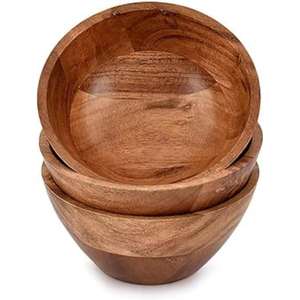 Bol à fruits décoratif personnalisé en bois, ustensile de cuisine multifonctionnel, saladier fait main, bol de service en bois pour la maison, l'hôtel, le mariage - Product Image 5