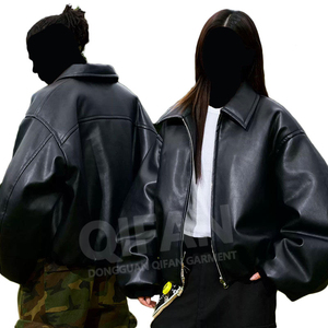 Faux Leather Jacket Women Motorcycle <b>Plus</b> <b>Size</b> Ladies Hooded Leather Jacket Casual Streetwear - Product Image 6