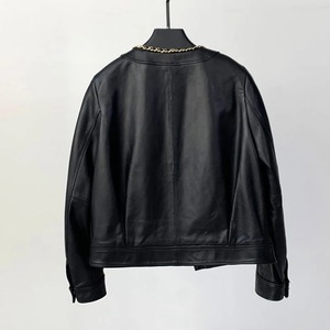 Veste en cuir femmes 2025 veste de base manteau femme hiver moto veste PU cuir fermeture éclair vêtements d'extérieur - Product Image 6