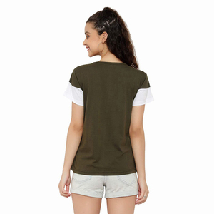 Venta caliente fabricación personalizada OEM ODM venta al por mayor verano gráfico transpirable manga corta mujeres camisetas precio barato logotipo personalizado - Product Image 2