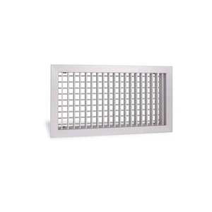 Grille de ventilation murale réglable Aircontrol 300x150 mm en aluminium blanc avec buse d'angle de 90° pour systèmes CVC - Product Image 1