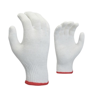 Gants blancs en maille sans couture, polyester/coton, respirants, séchage rapide, durables pour un usage quotidien et le travail en toutes saisons - Product Image 4