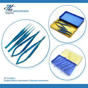 Instrumento Microquirúrgico Oftálmico de Acero, Combinación de Portaagujas/Tijeras/Pinzas Manuales, Certificado CE, Zoha Surgico ZS-1000 - Product Image 3