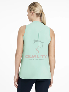 Camisa ecuestre de equitación para mujer, camiseta transpirable ligera de verano que absorbe la humedad, ropa atlética elegante, tops elásticos - Product Image 3