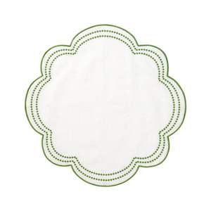 Manteles individuales Bordados de lino decorativos que elevan la configuración de la mesa de comedor a través de la belleza artística y detallada del hilo - Product Image 1