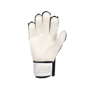 Unisex Full Finger Leather Goalkeeper Gloves White Black Red Hook And Loop Closure Breathable Sports - Product Image 4