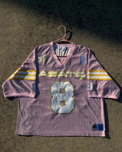 เสื้อยืดฟุตบอล Yingling แบบยูนิเซ็กซ์ ผ้าตาข่าย สตรีทแวร์ ปักลาย แอพพลิเค ประดับเพชรเทียม เสื้อยืดเจอร์ซีย์ 300 แกรม แบบสั่งทำ - Product Image 4