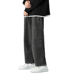 Vintage Patchwork Plaid <b>Cargo</b> Jeans Men <b>Women</b> <b>Baggy</b> Denim Trousers Streetwear Hip Hop Multi-Pockets Safari Style Casual - Product Image 1