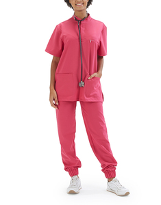 Venta al por mayor de alta calidad médico transpirable Material Hospital uniforme para mujeres personal médico uniforme Hospital trajes - Product Image 6