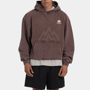 Confortable Respirant Basics Acid Wash Hommes À Capuche En Ligne Vente Bas quantité minimale de commande Hommes Meilleur Prix À Capuche - Product Image 1