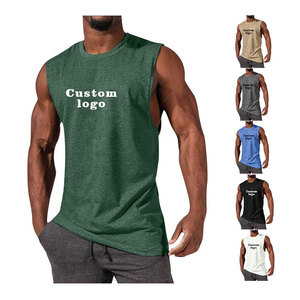 เสื้อกล้ามผู้ชายคอกลมเสื้อออกกำลังกาย2023ออกกำลังกายในยิมดีไซน์ที่ดีที่สุด - Product Image 1