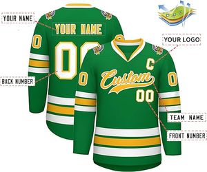 Grosir Jersey hoki es jahitan baru kaus bordir atasan populer kota Seattle - Product Image 3