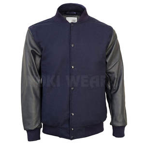 Veste d'hiver Letterman de coupe ample fabriquée par des professionnels - Product Image 1