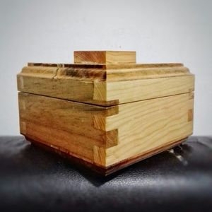 Premium <b>Wooden</b> <b>Storage</b> Box Durable Decorative Organizer for Kitchen Living Room and Office Use - Product Image 3