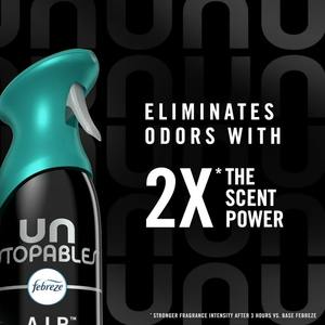 Febreze Unstopables Air Effects Désodorisant anti-odeur pour voiture et maison Aérosol de 8.8 oz Lot de 2 Spray frais - Product Image 5