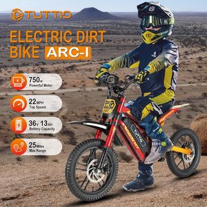ARC-I จักรยานวิบากไฟฟ้า36V สำหรับเด็ก5-8, 750W มอเตอร์ไซค์ไฟฟ้าสำหรับเด็ก22MPH ได้ถึง25ไมล์โหมดสปีด5-จักรยานวิบากขนาดเล็ก - Product Image 2