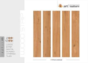 Carreaux de sol en porcelaine aspect bois 200x1200mm Style planche rustique numérique - Product Image 3