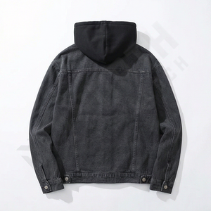 Chaqueta Vaquera Azul de Moda Ecológica de Alta Calidad Personalizada para Hombre, Chaqueta de Invierno Regular con Botones Cubiertos, Impermeable, Estilo Moderno - Product Image 2