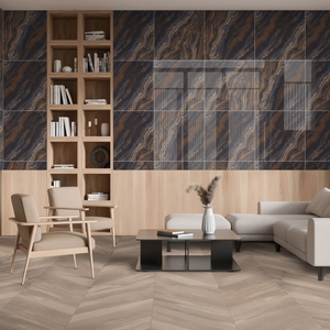 Descubre los mejores fabricantes de La India de azulejos de porcelana de 60x60cm hechos a mano para la sala de estar moderna y la decoración del hogar azulejos de la pared en la India - Product Image 1