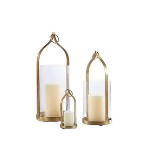 Lanterne décorative élégante en métal de style marocain pour la décoration intérieure d'Halloween de salon à la maison Ensemble de verre Nouveau design - Product Image 1