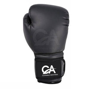 Guantes de boxeo hechos a medida para hombre Guantes de boxeo de cuero para hombre con logotipo de diseño personalizado para uso en entrenamiento - Product Image 3