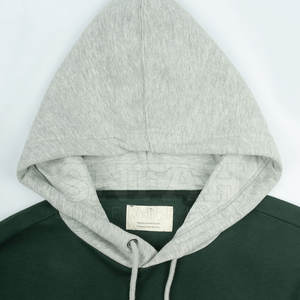 Ensemble de survêtement de sport décontracté pour homme de qualité supérieure respirant 100% coton vert gris et noir 2 pièces pour l'hiver - Product Image 3