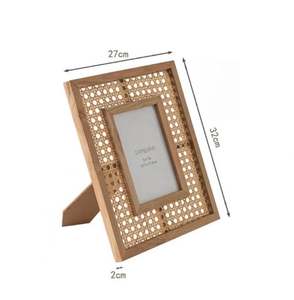 Marco de fotos de madera, Mimbre antiguo personalizado de alta calidad, 5x7 - Product Image 1