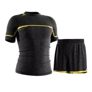 Ensemble de short et de rashguard élégant pour homme, protection UV, combinaison de surf, respirant, séchage rapide, tenue de bain - Product Image 1