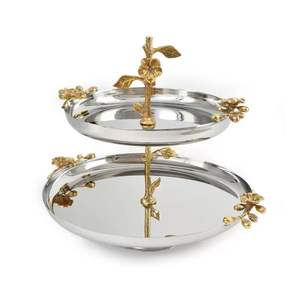 Présentoir à gâteaux rond en métal de qualité supérieure avec base antidérapante robuste pour les présentoirs à gâteaux de boulangerie haut de gamme et les tables d'événements de luxe - Product Image 6