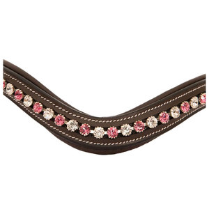 Nouvelle collection de bracelets de cheval en cuir de designer avec pierres de cristaux roses prix de gros pour l'équitation - Product Image 4