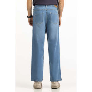 Jean Boyfriend Taille Haute Coupe Large en Denim Skinny avec Tissage Tricoté et Décoration de Trous Colorés Effet Délavé pour l'Hiver - Product Image 2