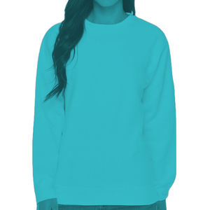 Camiseta personalizada de manga larga de Color sólido de estilo básico para mujer Fabricante OEM Camiseta lisa de algodón 100% de alta calidad para mujer - Product Image 3