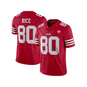 Maillot de football américain personnalisé en gros avec logo, manches courtes, 100 % polyester, séchage rapide, évacuation de l'humidité, unisexe, haute qualité - Product Image 5