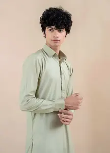 Precio al por mayor más vendidos hombres Shalwar Kameez nuevo diseño de alta calidad de moda hombres Shalwar Kameez personalizado OEM - Product Image 4