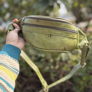 Ceinture de poche tendance en cuir véritable imprimé serpent, sac à main de voyage, python, facile à transporter, ceinture à argent, utilisations multiples - Product Image 1