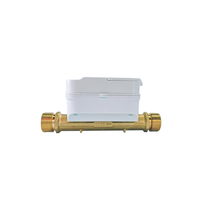 Meter Air Rumah Tangga ZHONGYI Smart Ultrasonic Non-Valve Control DN25 dengan Sambungan Berulir Proteksi IP65/IP68