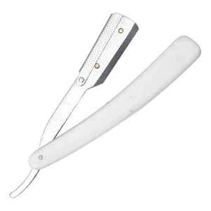 Precio al por mayor Nueva maquinilla de afeitar recta de peluquero Maquinilla de afeitar recta Salone con mango de acero clásico Manual de Caronia quirúrgico - Product Image 4