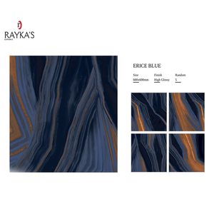 Baldosas de porcelana de alto brillo indio de alta calidad Estilo de diseño moderno 5mm de espesor Precio competitivo para uso en interiores - Product Image 5