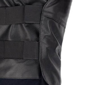 Chaleco táctico negro transpirable Diseño de utilidad elegante Tela de poliéster Cuello alto suave Correas ajustables Cierre de cremallera seguro - Product Image 4