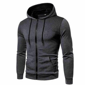 Sudaderas con capucha personalizadas atléticas de alta calidad varios colores 100% poliéster ropa de calle Zip Up Hoodie para hombres y mujeres - Product Image 6