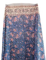 Sarong Pareo en coton imprimé à la main à Jaipur, motif floral, imprimé à la main, une pièce, couvre-bikini de plage pour femmes, taille 44 pouces x 72