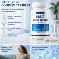 Capsules de NAC Glycine de marque privée Astrawell, qualité supérieure, pour la détoxification du foie et le soutien antioxydant cellulaire