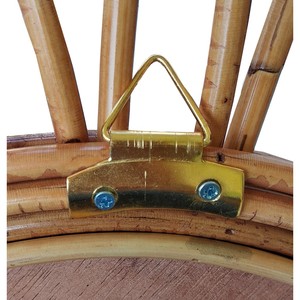 Nouvelle collection de miroirs d'art mural de maison de luxe en rotin fait à la main beaux meubles de style Art déco - Product Image 3