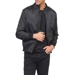 Chaqueta Bomber Cortavientos Ligera con Logotipo Frontal de Lona Impermeable Informal para Hombre, Precio al por Mayor, 100% Poliéster - Product Image 5