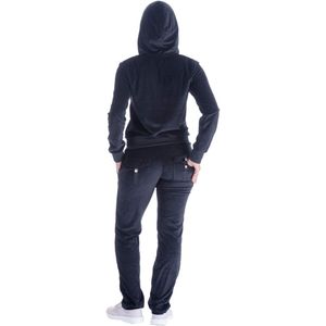 Ensemble de survêtement pour femme en velours personnalisé avec imprimé strass, hiver, 2 pièces, sweat-shirt à capuche, pantalon droit, écologique, grande taille - Product Image 2